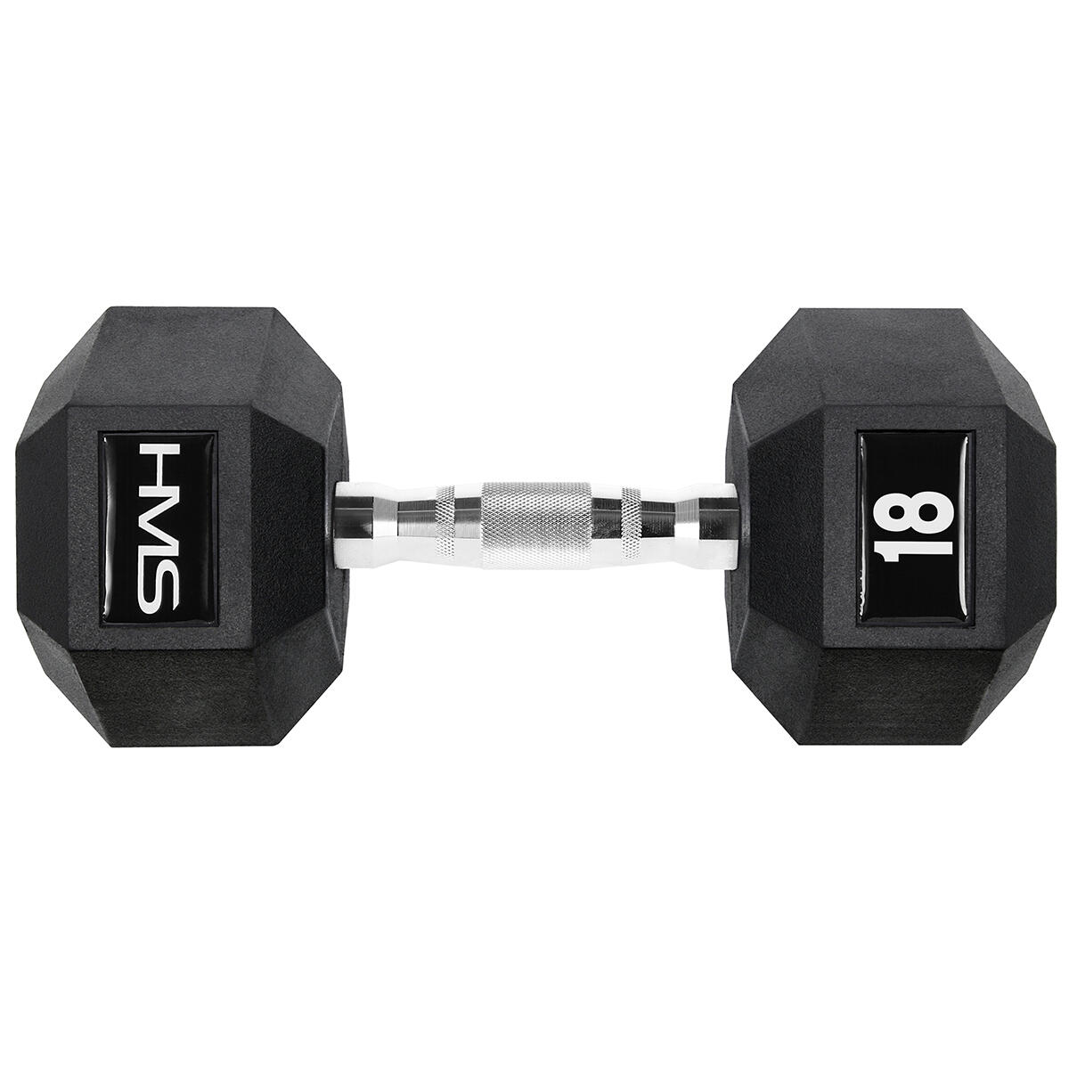 Gantere hexagonale cauciucate fitness antrenament forță HMS HEX PRO