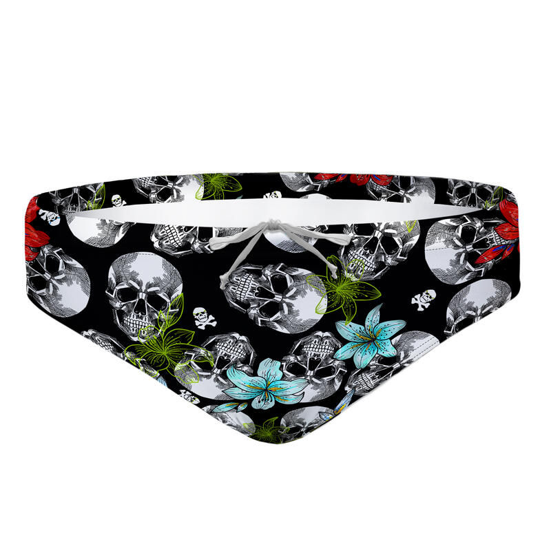 COSTUME SLIP UOMO TEXAS A55 IBISCUS SKULL 2