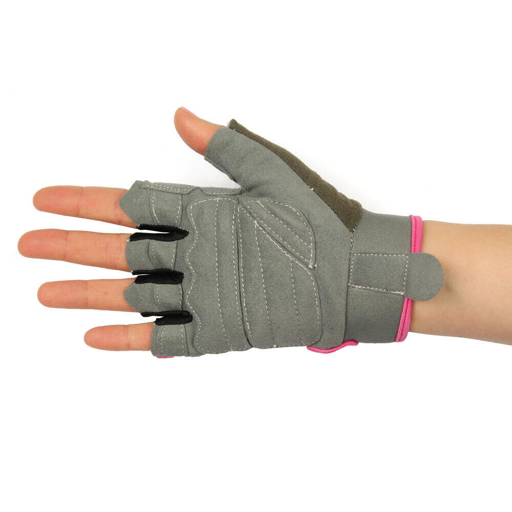 Womens/Ladies Cross Training Gloves (Pink/Grey) 2/3