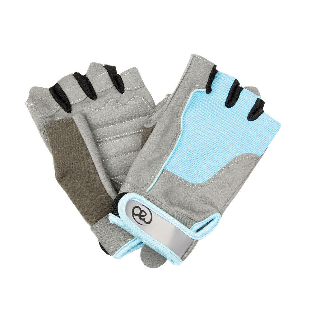 Womens/Ladies Cross Training Gloves (Blue/Grey) 3/4