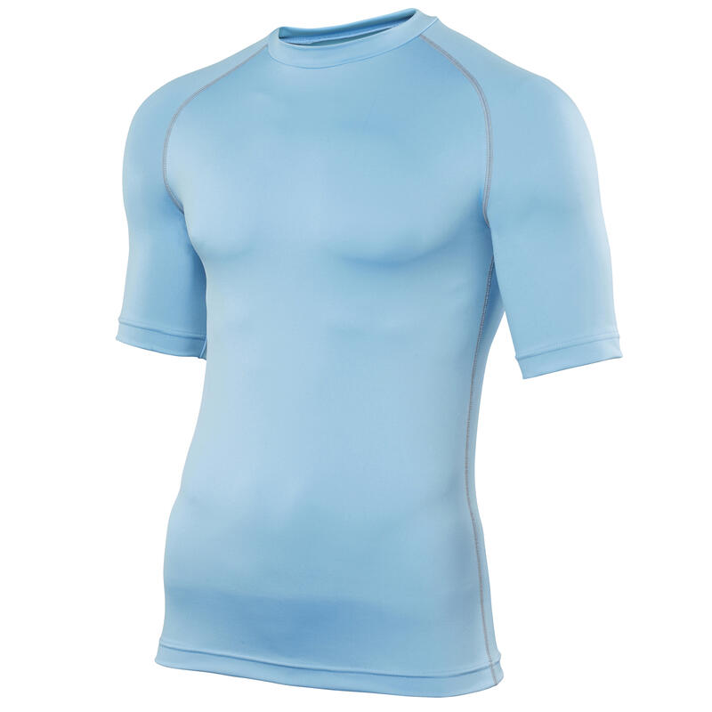 Base layer sport à manches courtes Homme (Bleu clair)