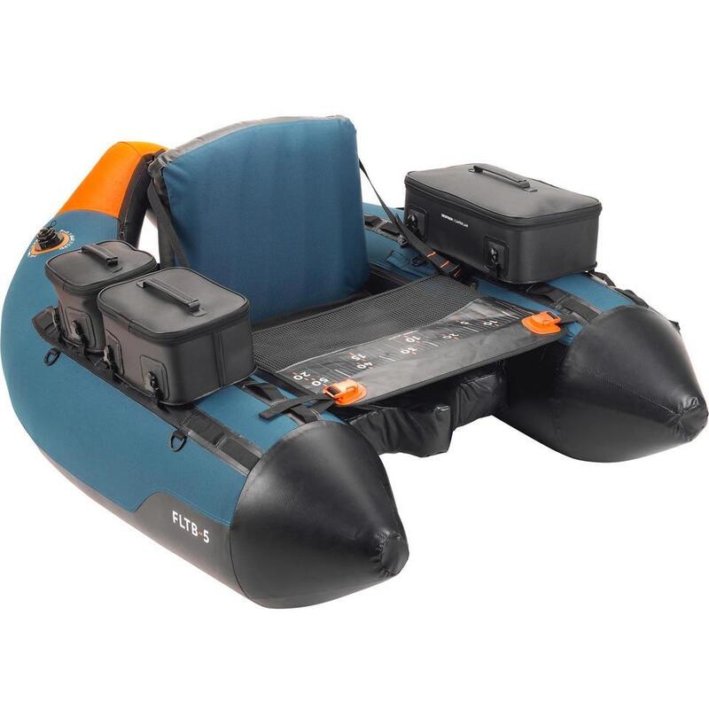 SEGUNDA VIDA FLOAT TUBE PARA PESCA COM AMOSTRAS FLTB-5 AZUL/LARANJA