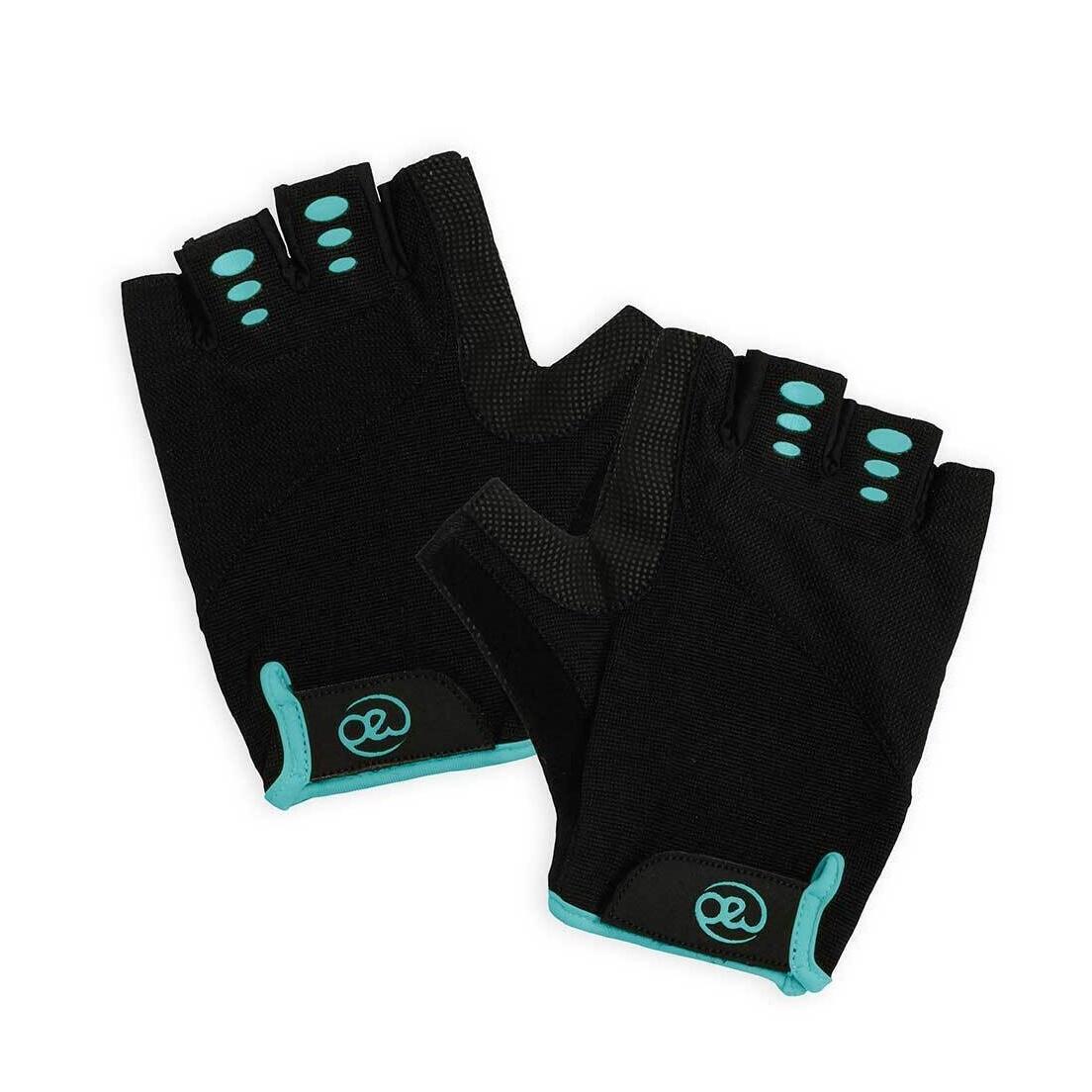 Womens/Ladies Training Gloves (Black/Blue) 2/3