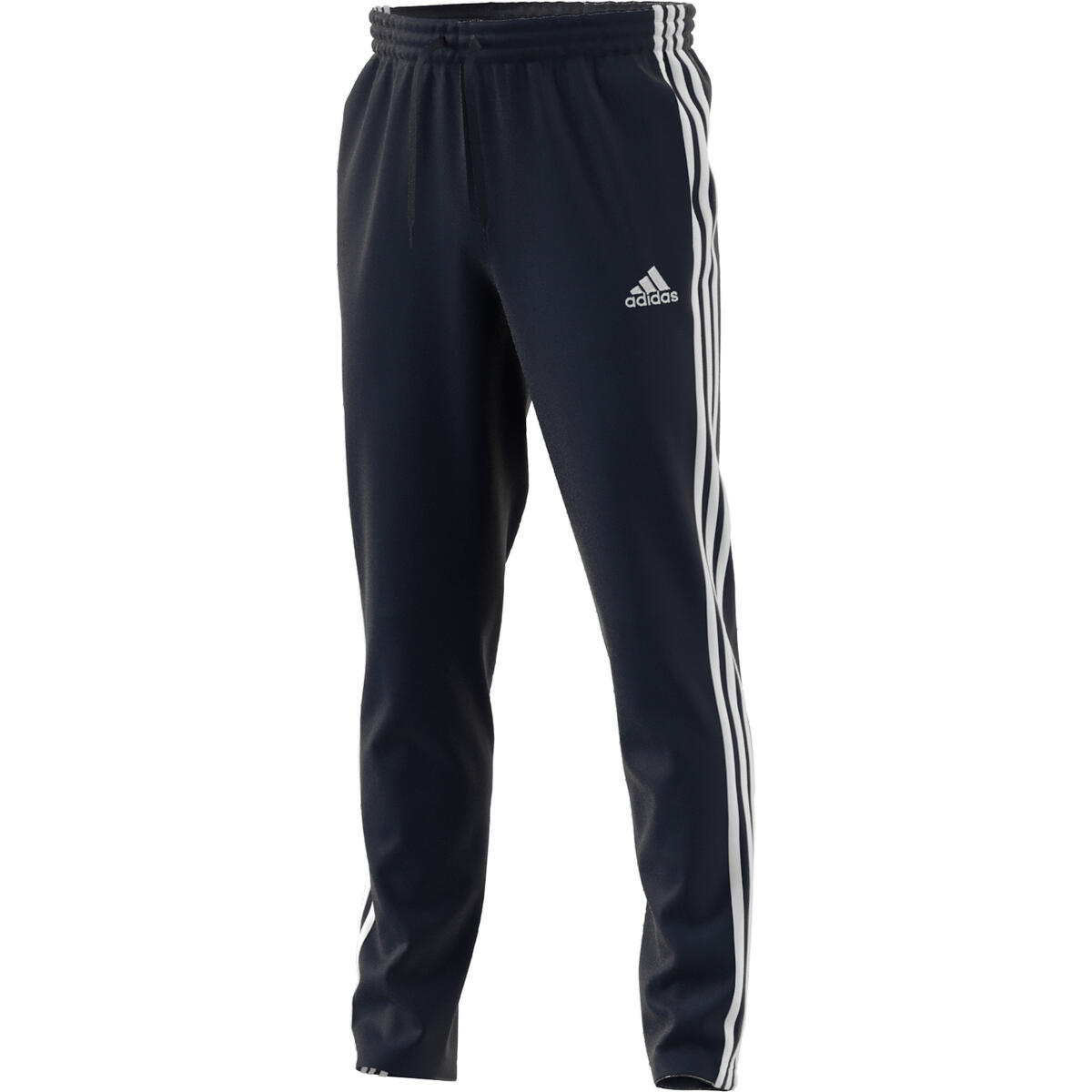 Pantalón Essentials Single Jersey Tapered Open Hem 3-Stripes Talla S Azul - GK8… 4/7
