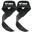 Bretelles de levage - Accessoires de musculation - Powerlifting Straps  - Noir