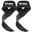 Bretelles de levage - Accessoires de musculation - Powerlifting Straps - Noir