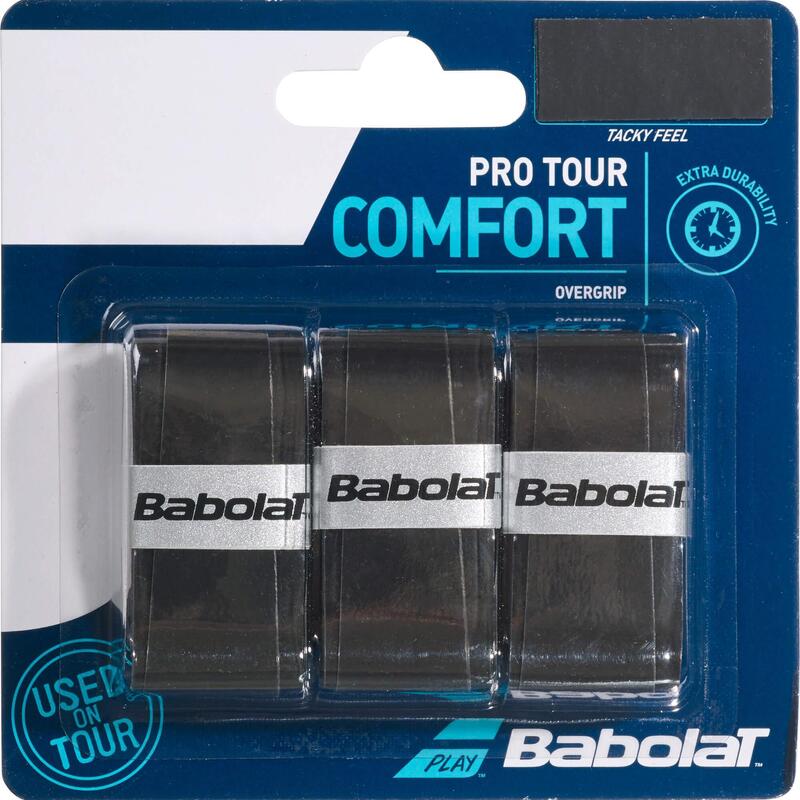 Owijki tenisowe wierzchnie Babolat Pro Tour Comfort x3 czarne