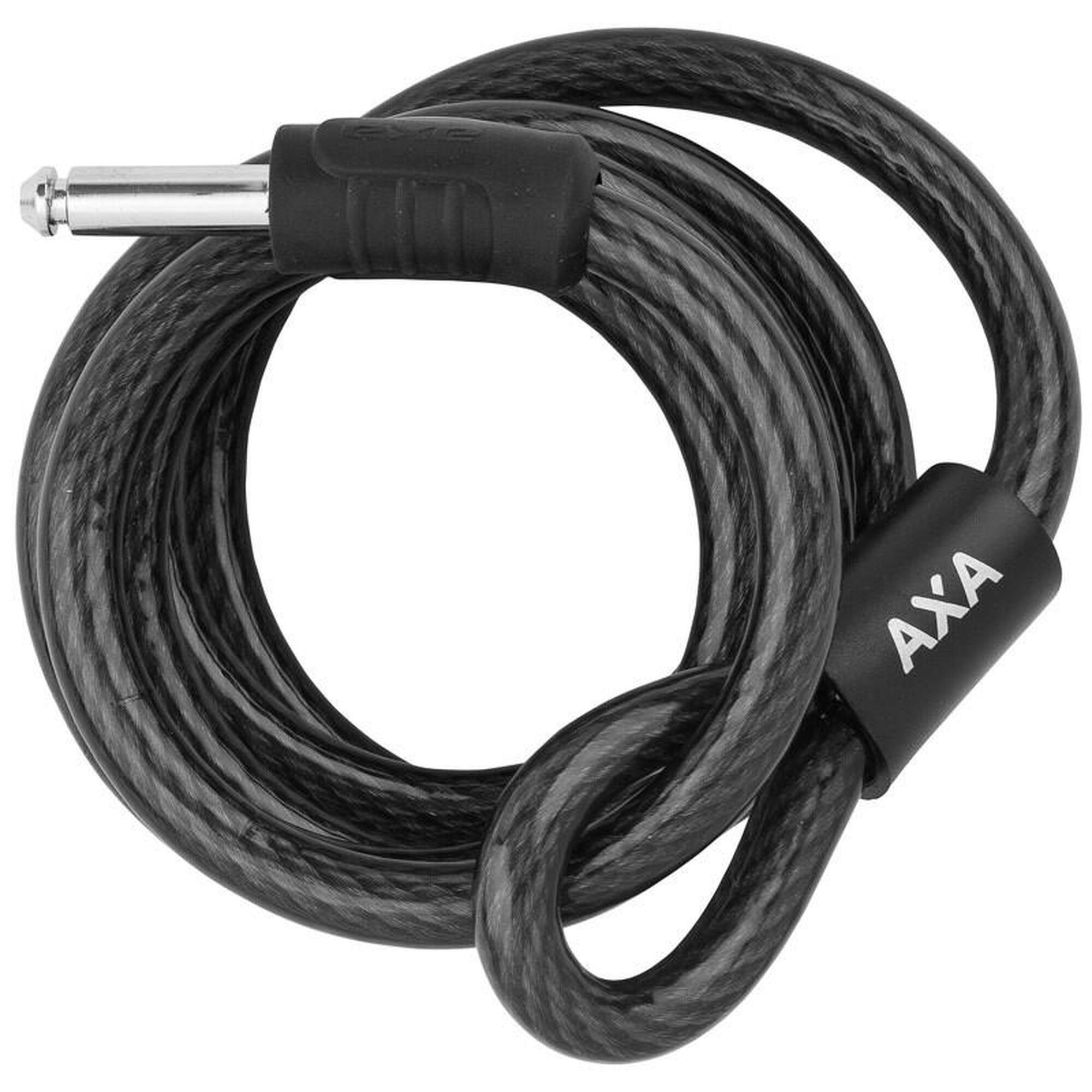 XLC LO-C22 Tige de selle noire avec câble vélo antivol à clé 27,2 mm