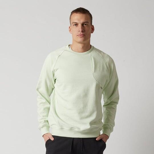 Cradle to Cradle Certified® Sweatshirt, Herren, mintgrün