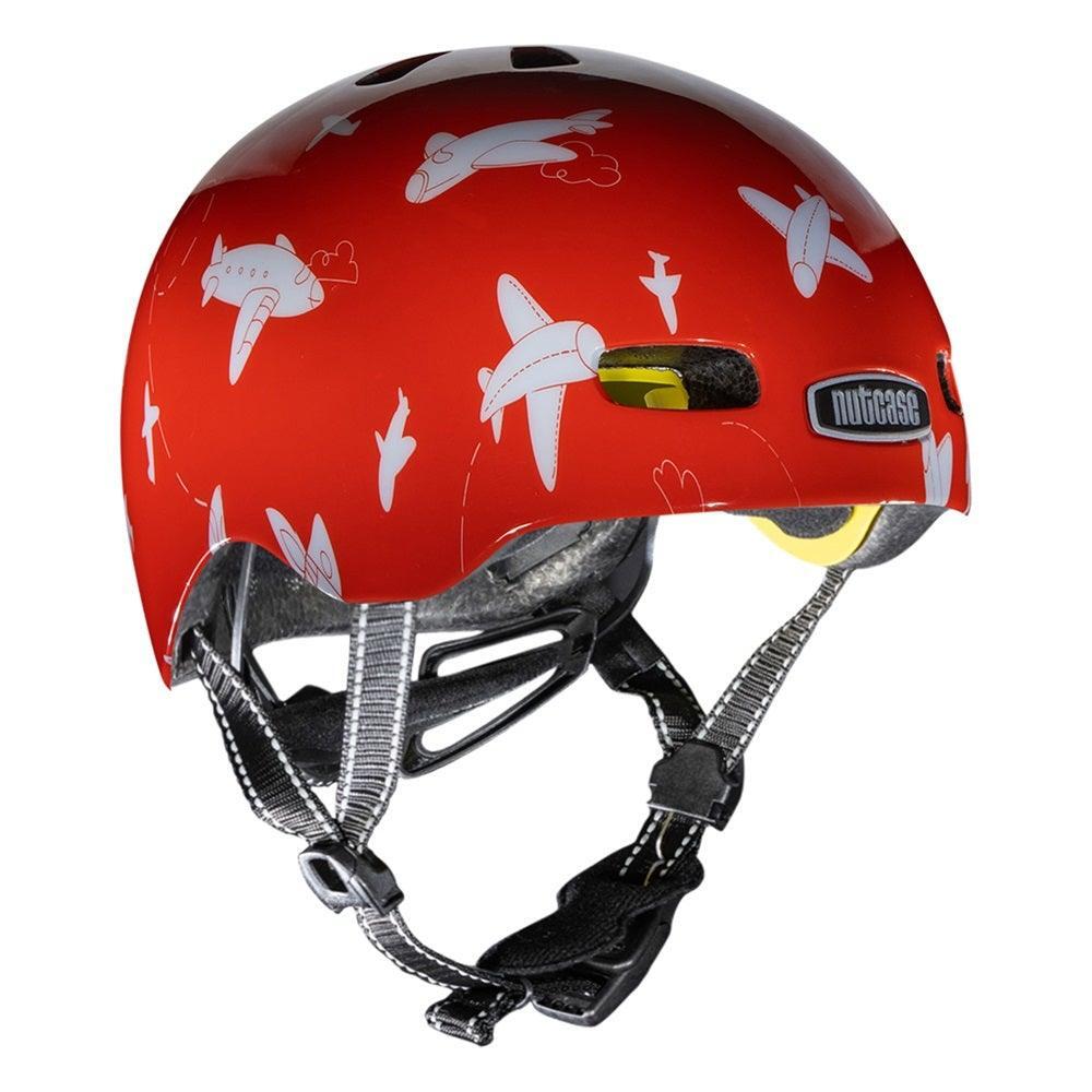 Nutcase - Baby Nutty MIPS Helmet Toddler Red Take Off 1/2