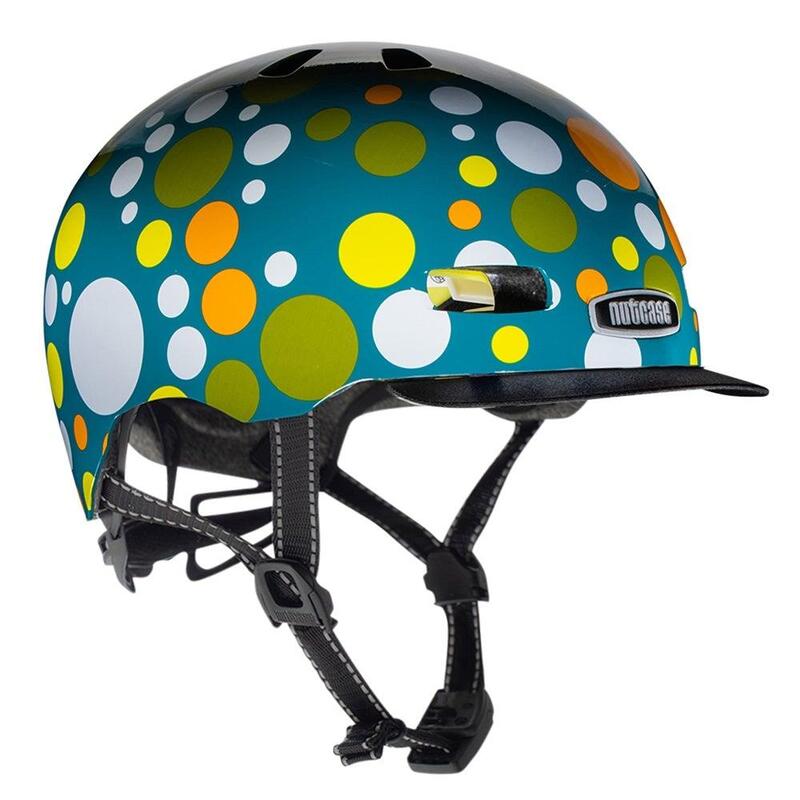 Nutcase - Street MIPS Helmet Green Polka Face Gloss