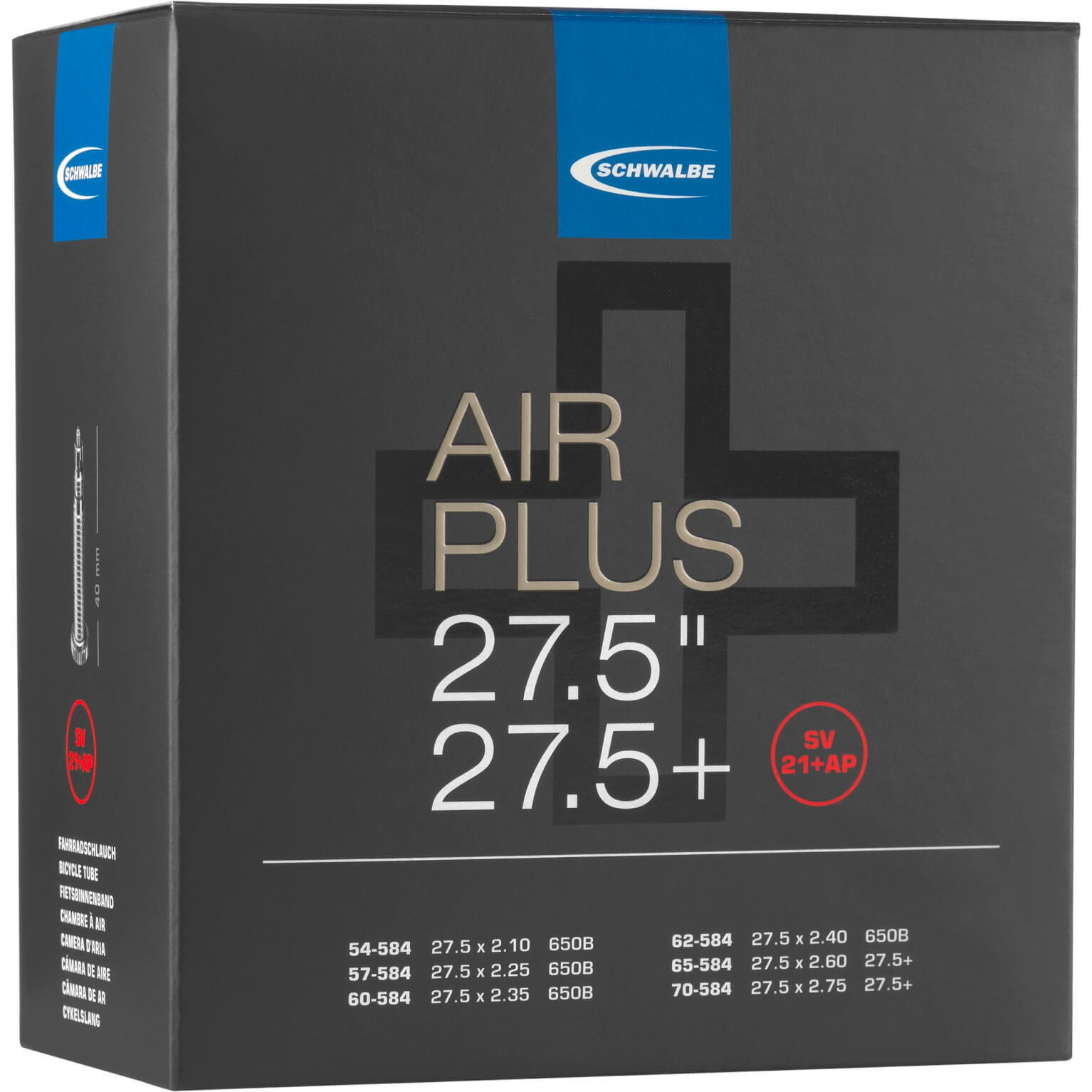 CHAMBRE A AIR VELO SCHWALBE  SV21AP 27.5  VP - 4026495871716 2/7