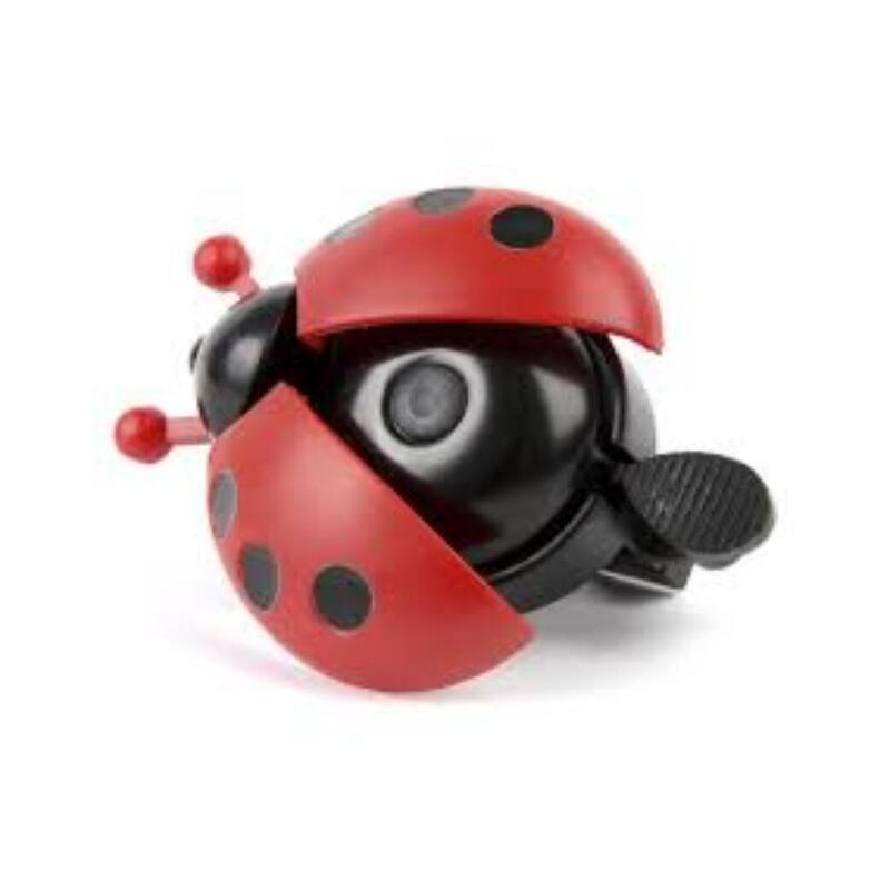 Bicycle Bell Ladybug junior 6,5 x 3,5 cm en acier rouge