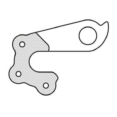 Rechter achterderailleurhanger Union gh-098