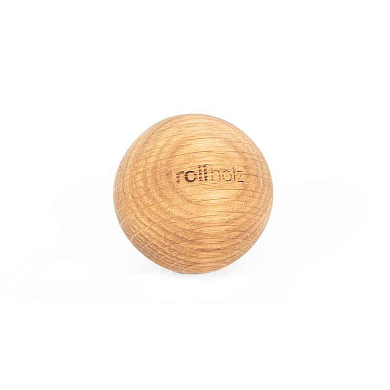 Faszienball 4 cm Kugel Eiche aus FSC zertifiziertem Holz - ROLLHOLZ