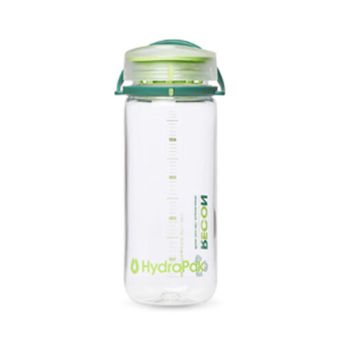 BR03 Recon Sports Water Bottle 500 ML - Clear/Evergreen & Lime