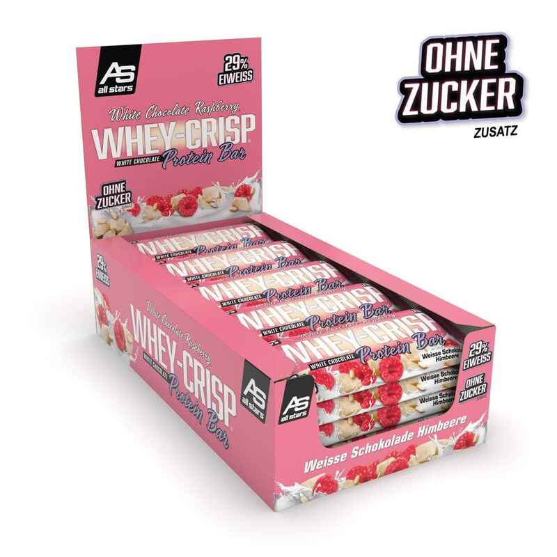 All Stars Whey-Crisp Bar White Chocolate Raspberry Crunch 25 x 50 g