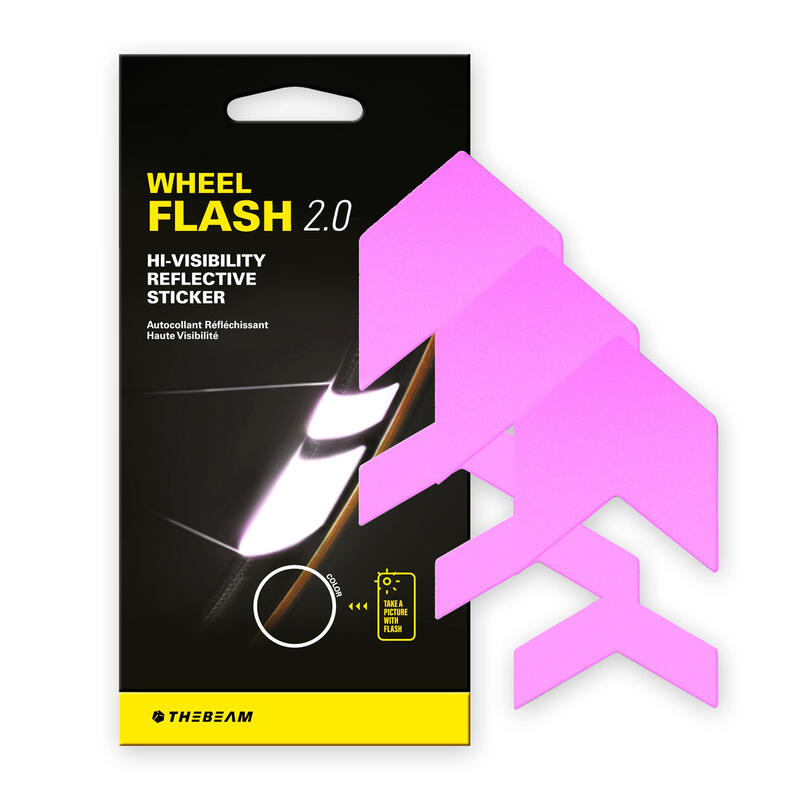The Beam Wheel flash 2.0 bicicleta reflectores moto 12 pegatinas reflectantese impermeables adecuadas para todas las ruedas y