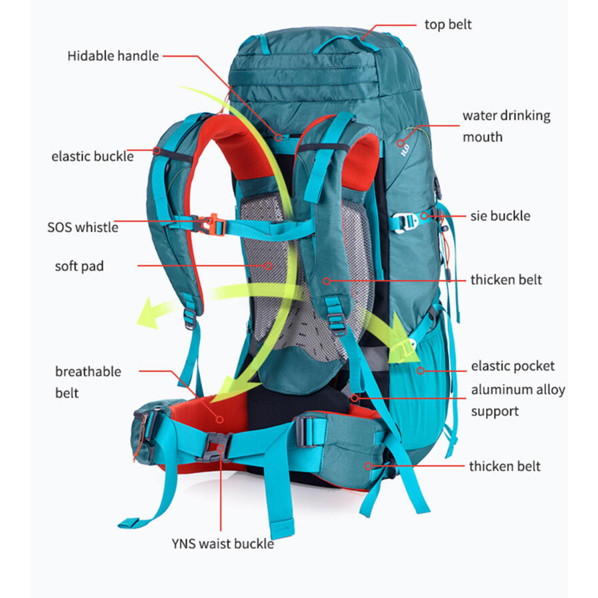 Camping Backpack (65L+5L / 55L+5L)