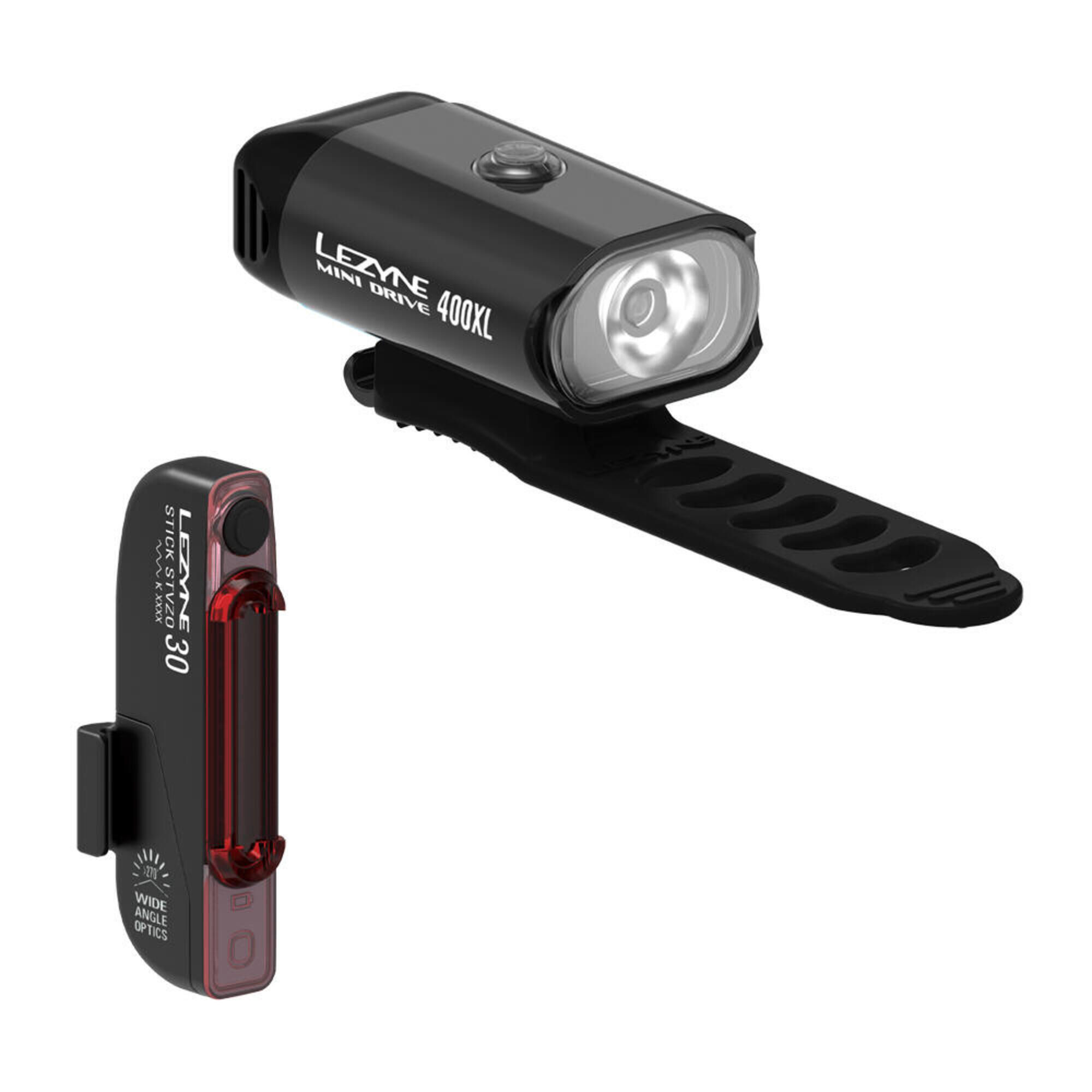 LEZYNE Lezyne Mini Drive 400XL Stick Drive LED Cycle Light set