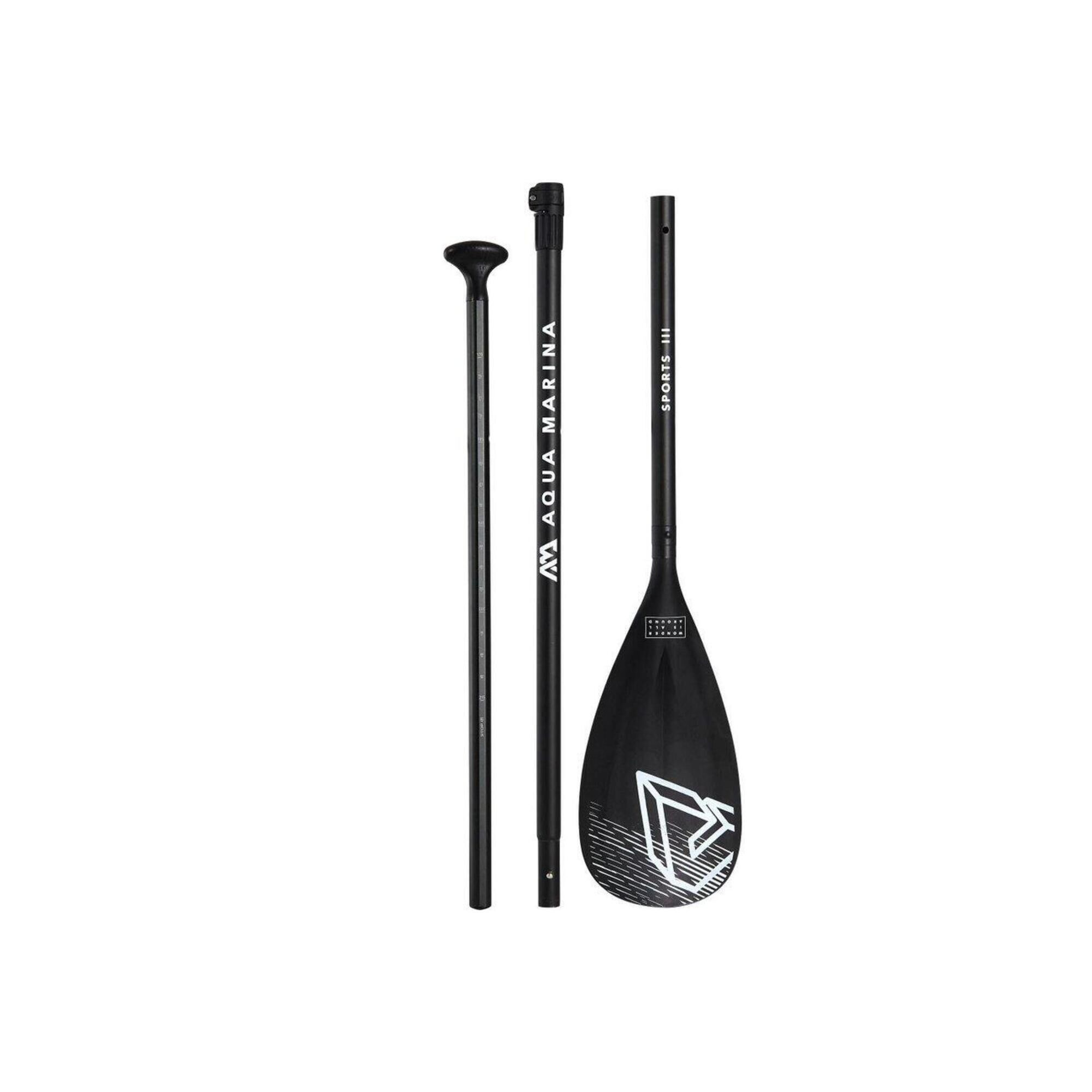 AQUA MARINA Aqua Marina SPORTS III 3 Piece Adjustable Aluminum SUP Paddle 175-220cm