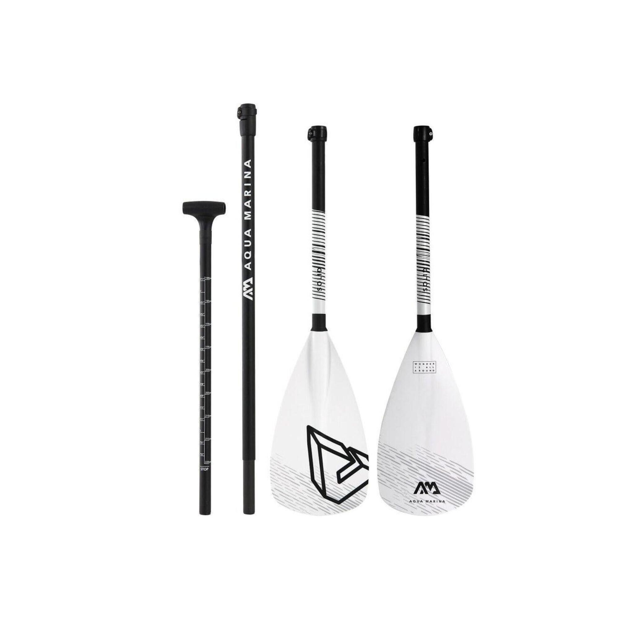 AQUA MARINA Aqua Marina SOLID 3 Piece Adjustable Fiberglass SUP Paddle 180-220cm