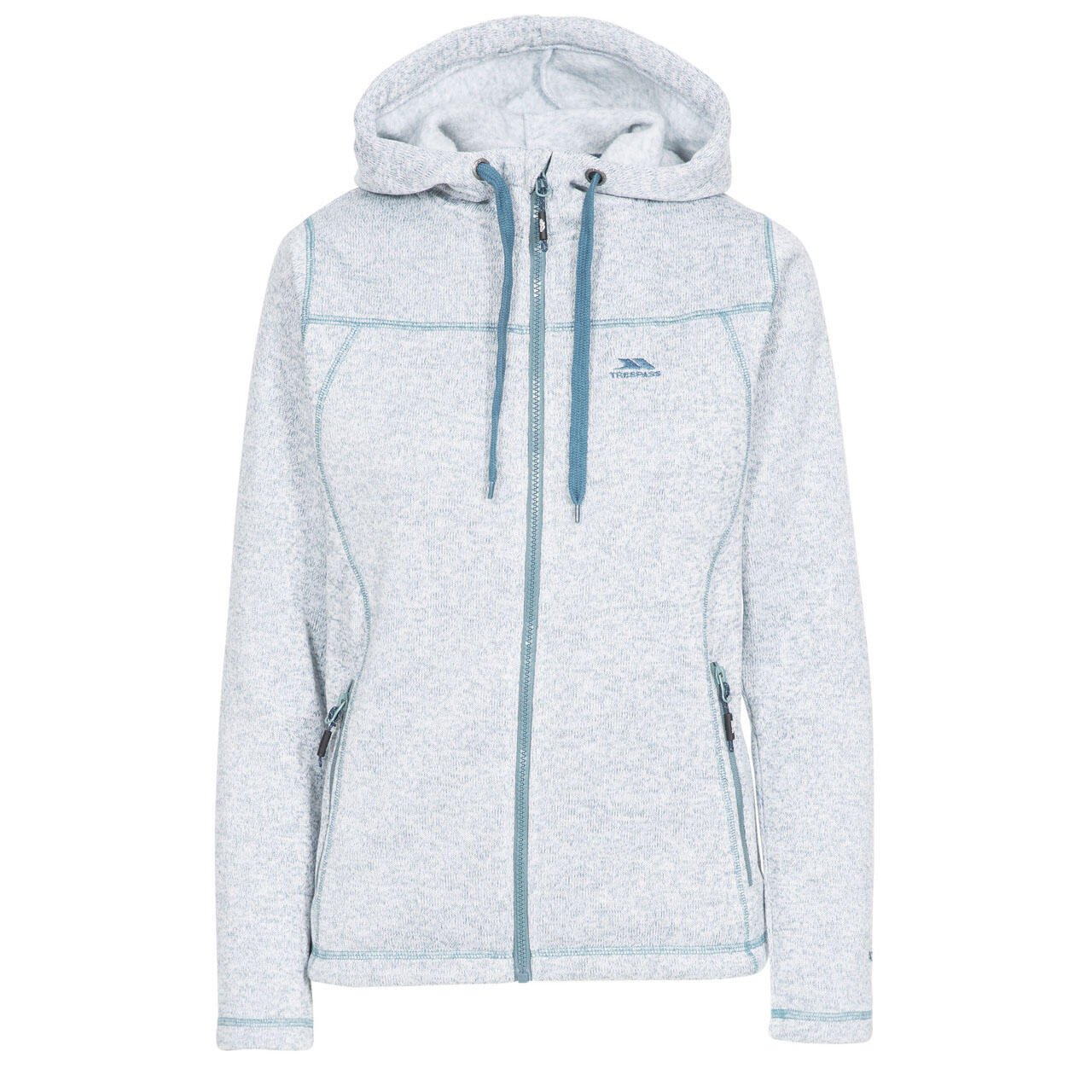 Trespass - Veste Polaire Odelia Femme (turquoise) - Polaire - Bleu - 36 Xs - Decathlon