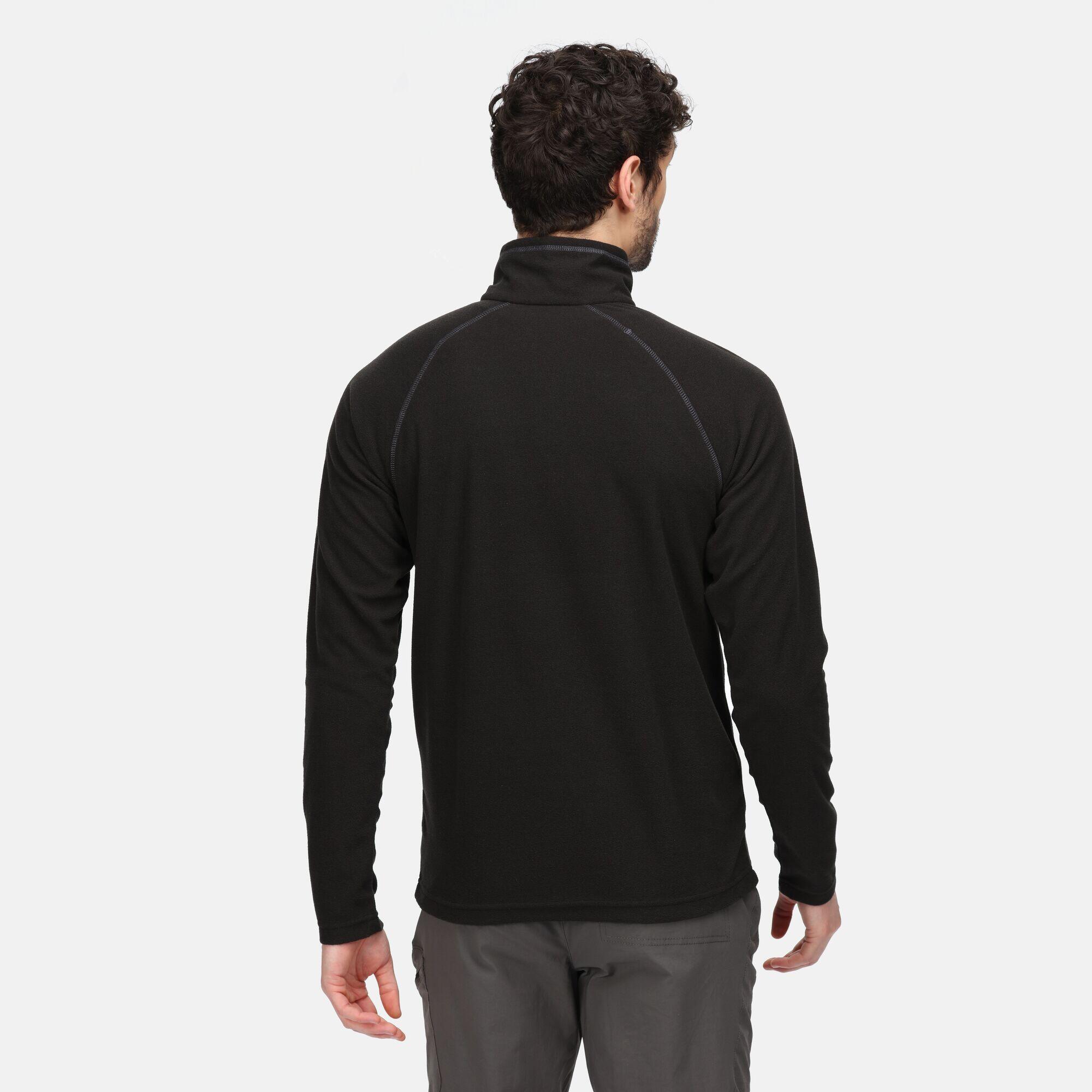 Great Outdoors Mens Montes Fleece Top (Black) 3/5