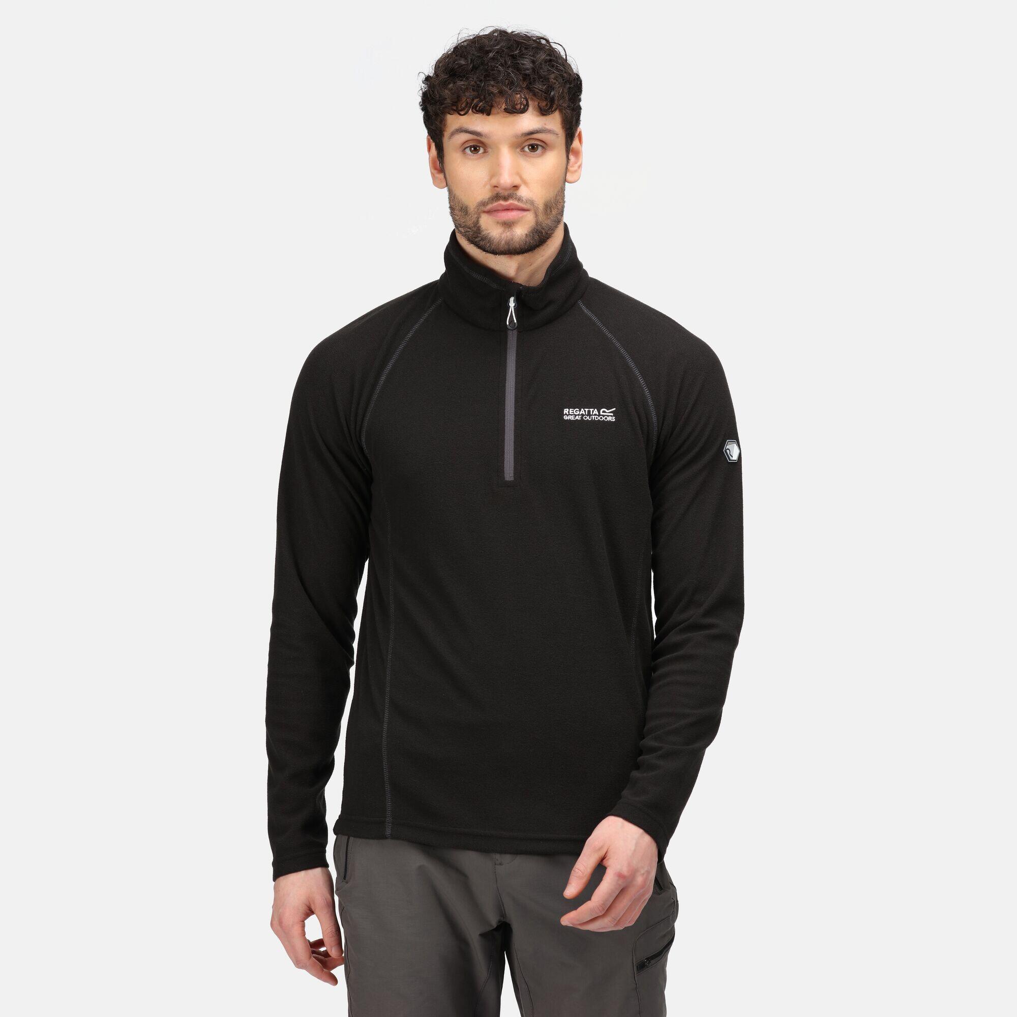 Great Outdoors Mens Montes Fleece Top (Black) 4/5