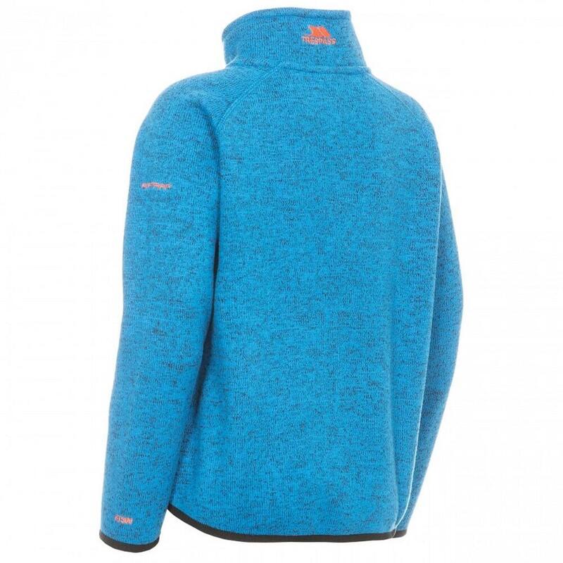 Childrens Boys Mario Full Zip Fleece Jacket (Blauwe mergel)