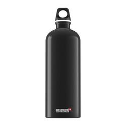 Botella De Aluminio Sigg 1L Negra Sin Bpa