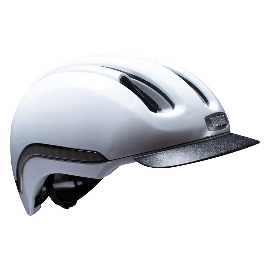 Nutcase - Vio Commute MIPS LED Helmet White Blanco Gloss 3/4