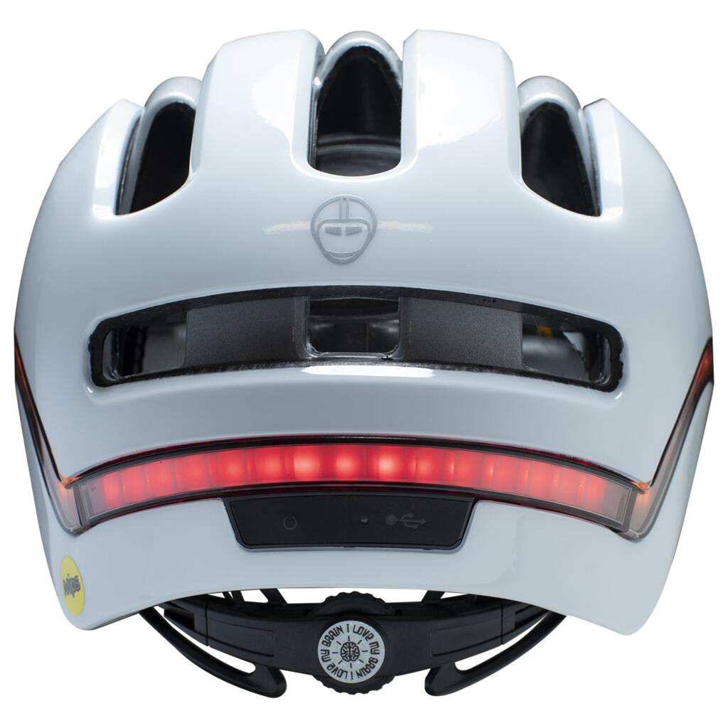 Nutcase - Vio Commute MIPS LED Helmet White Blanco Gloss 4/4