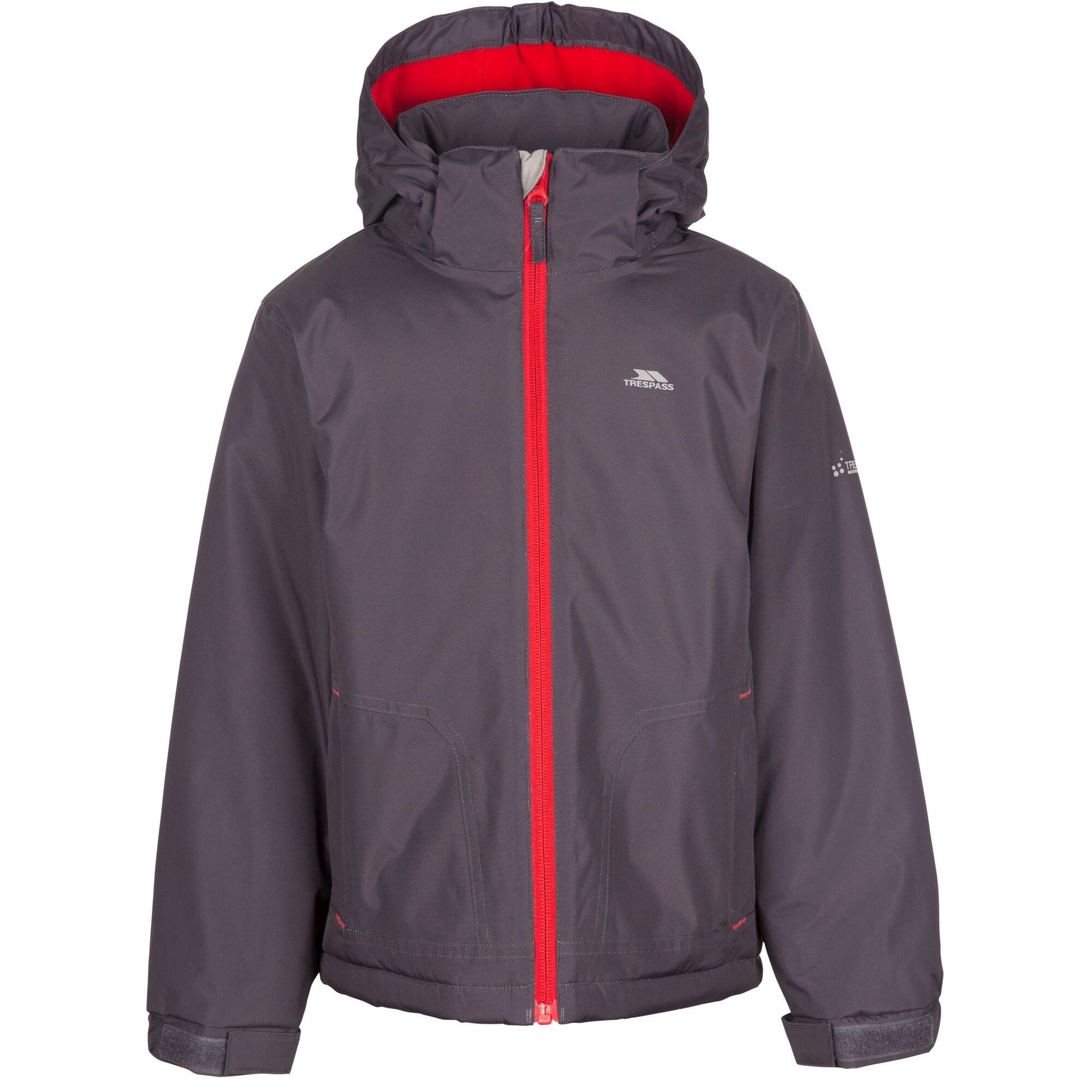 RUDI Boys' waterproof jacket (Dark grey)