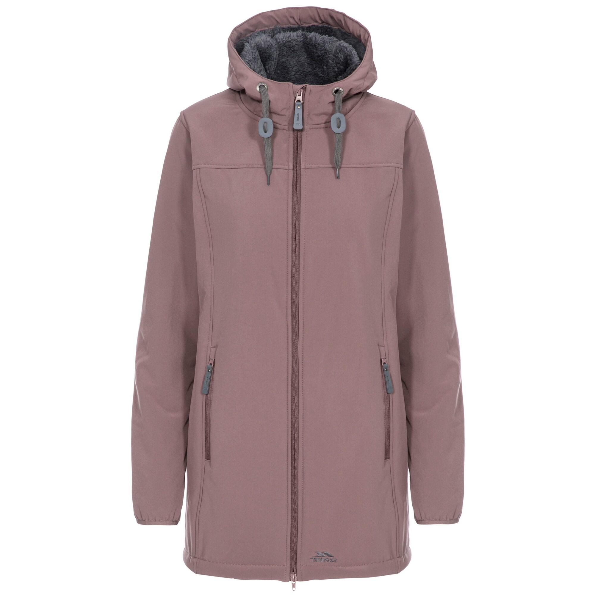 Giacca impermeabile lunga KRISTEN da donna (Old mauve)