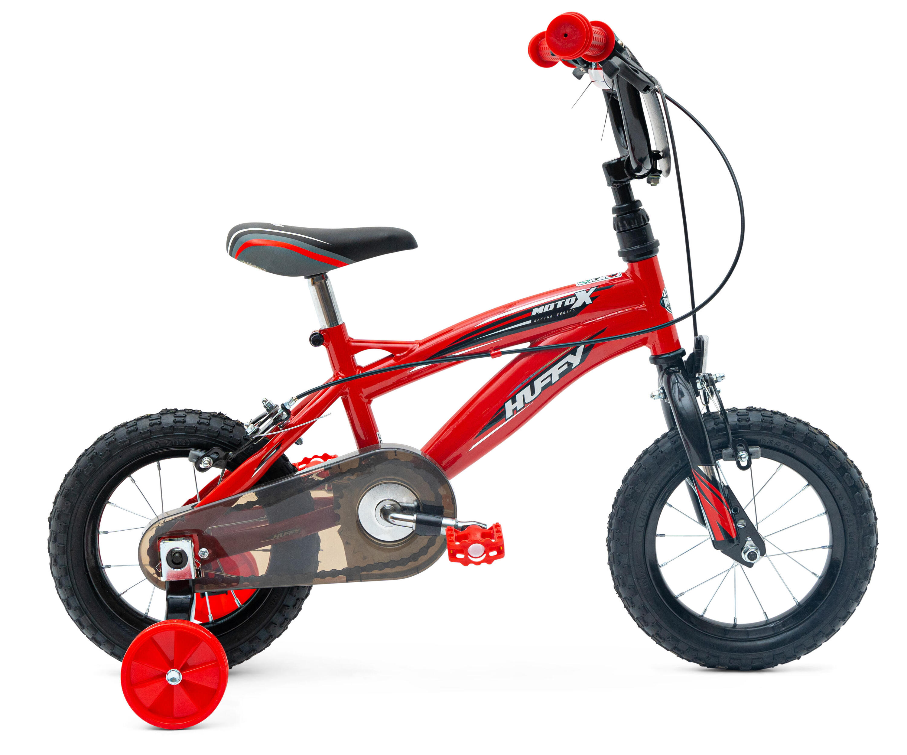 Huffy Moto X 12 Inch Boys BMX Style Bike Red 3-5 Years + Stabilisers 2/7