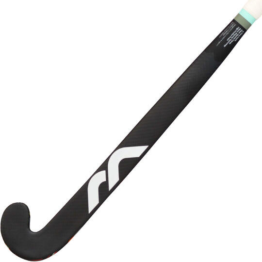 Mercian Elite CF95 Adult Composite Hockey Stick, Carbon Gray/Mint 3/4