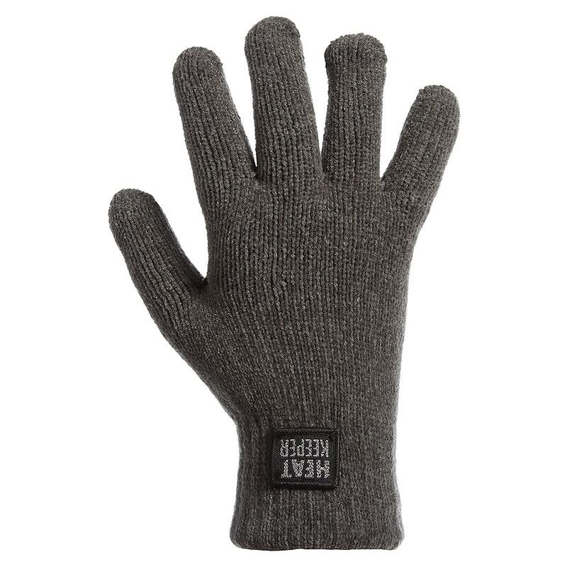 Heat Keeper Chenille gants thermiques pour femmes gris