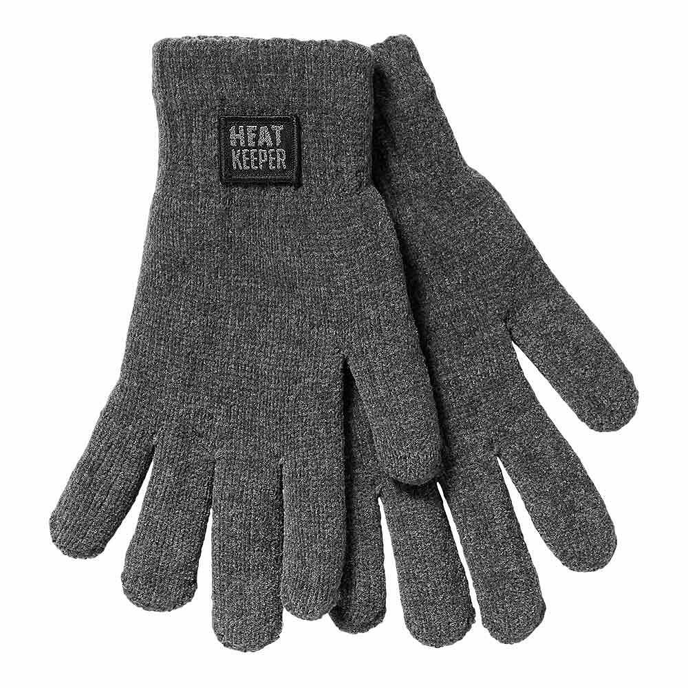 HeatKeeper Luvas térmicas Chenille para mulher cinzentas