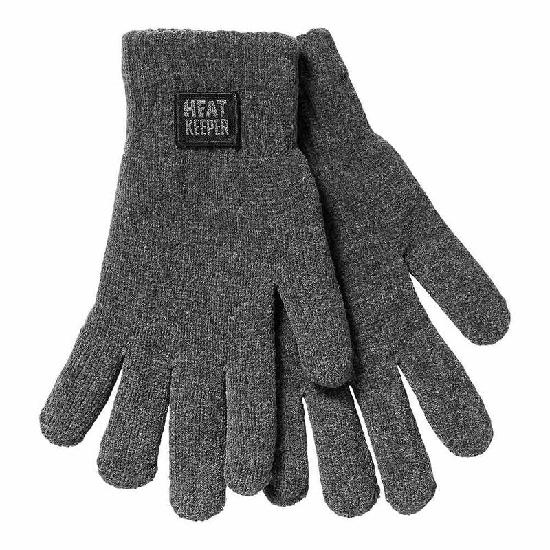 Heat Keeper Chenille dames thermo handschoenen grijs