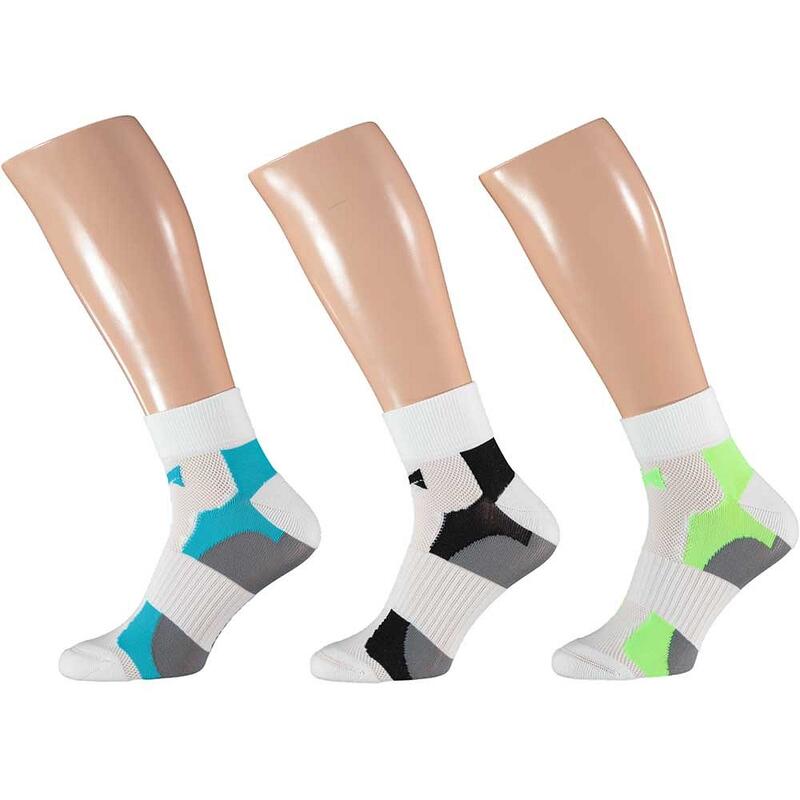 Calcetines ciclismo caño corto XTREME multi BLANCO 3-PACK