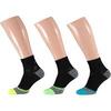 Xtreme Chaussettes de course mi-hauteur 3 paires Multicolore Noir