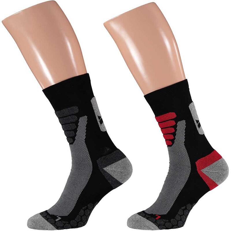 Xtreme Chaussettes de marche 2 paires Multicolore Noir