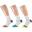 Xtreme Chaussettes de course mi-hauteur 3 paires Multicolore Blanc