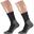 Xtreme Chaussettes de randonnée 2 paires Multicolore Anthracite