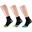 Xtreme Chaussettes de course mi-hauteur 3 paires Multicolore Noir