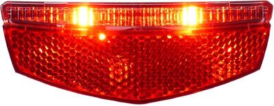 Edge Slimline Fanale posteriore per portapacchi 50–80 mm batterie incluse.