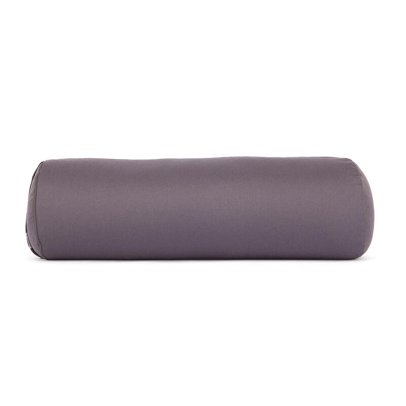 Yoga-Bolster (rund) ECO, Dinkelhülsen  Anthrazit