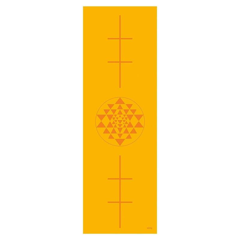 Yogamatte LEELA Collection SAFRAN, Yantra/Alignment orange, PVC