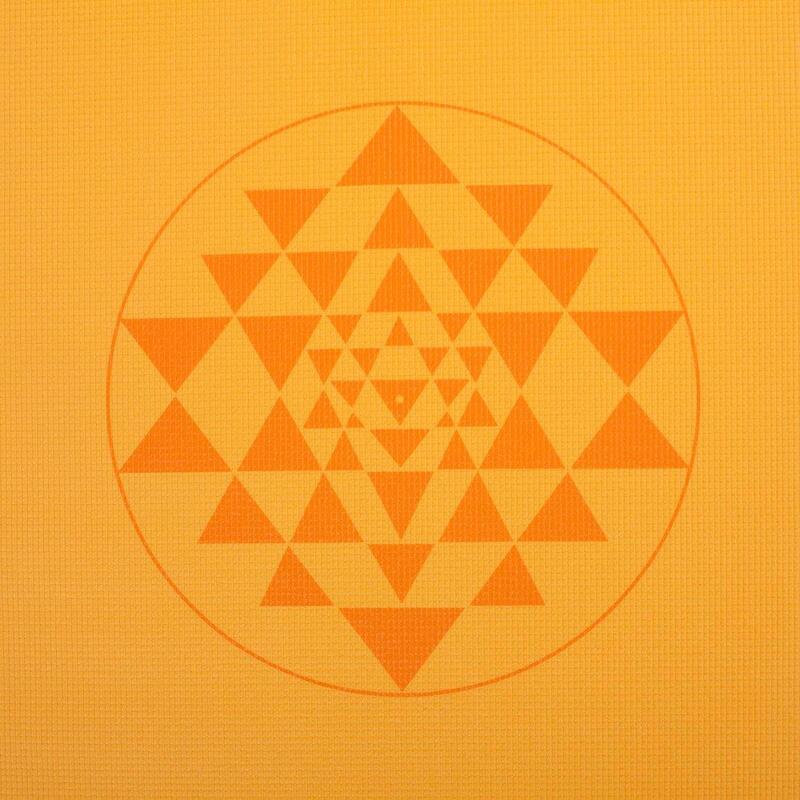 Yogamatte LEELA Collection SAFRAN, Yantra/Alignment orange, PVC